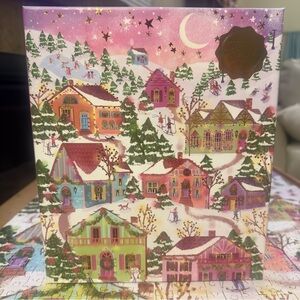 Galison 1000 piece foil puzzle Snowcap Village